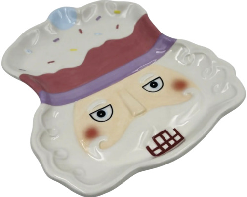 Dekorativní talíř s obličejem louskáčka