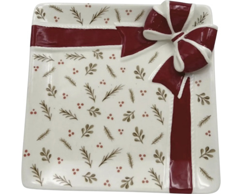 Dekorativní talíř se vzorem mašle