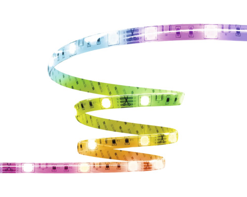 LED pásek, flexibilní a vícebarevný