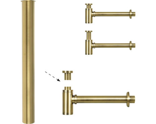 Odtoková trubka se sifonem a vypouštěcí armaturou