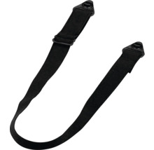 Černý látkový pásek s oky pro upevnění