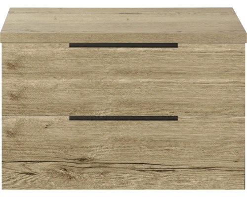 Dřevěný noční stolek se dvěma zásuvkami