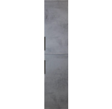 Dvířka skříňky s rukojetí v betonovém vzhledu