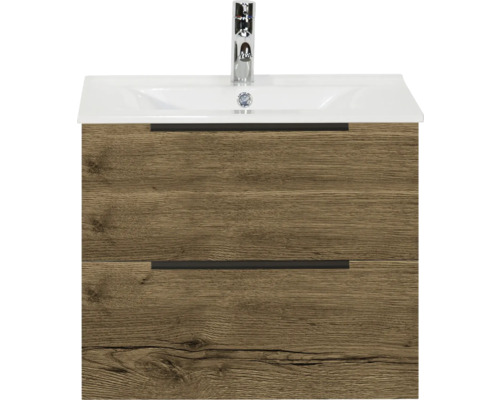 Skříňka pod umyvadlo se dvěma zásuvkami, umyvadlem a vodovodní baterií