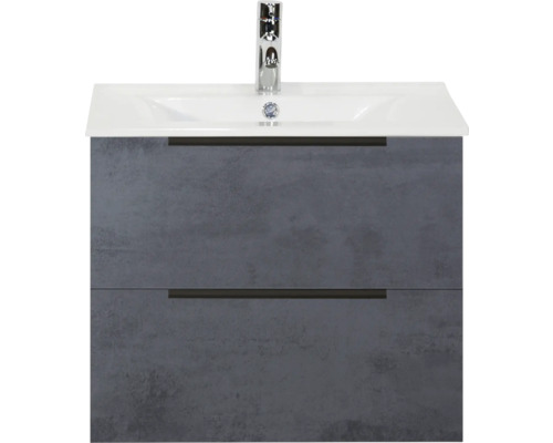 Skříňka pod umyvadlo se dvěma zásuvkami, umyvadlo a baterie