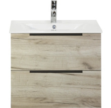 Skříňka pod umyvadlo se dvěma zásuvkami a umyvadlem