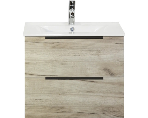 Skříňka pod umyvadlo se dvěma zásuvkami a umyvadlem