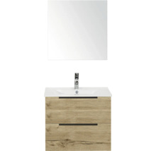 Skříňka pod umyvadlo s umyvadlem a zrcadlem