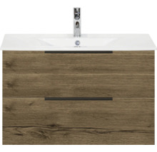 Umyvadlová skříňka se dvěma zásuvkami a baterií