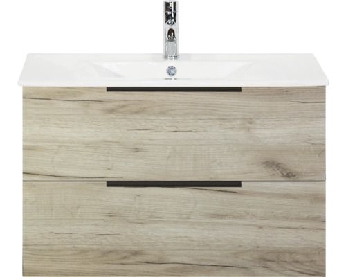 Skříňka pod umyvadlo se dvěma zásuvkami a umyvadlem na desku