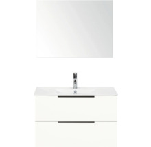 Sestava koupelnového nábytku se zrcadlem, umyvadlem a spodní skříňkou