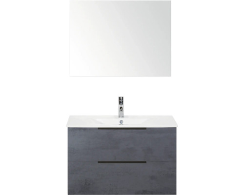 Kombinace umyvadla se zrcadlem, umyvadlem a spodní skříňkou