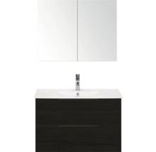 Koupelnové umyvadlo se skříňkou a zrcadlovou skříňkou