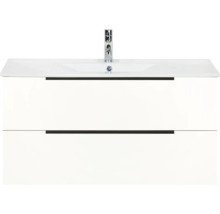 Skříňka pod umyvadlo se dvěma zásuvkami a baterií