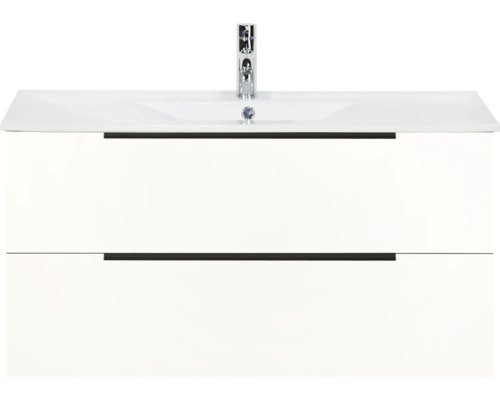 Skříňka pod umyvadlo se dvěma zásuvkami a baterií