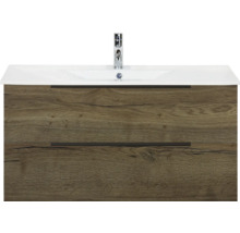 Skříňka pod umyvadlo se dvěma zásuvkami a umyvadlem