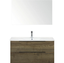 Umyvadlo se skříňkou a zrcadlem do koupelny