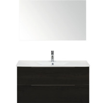 Umyvadlo se skříňkou a zrcadlem do koupelny