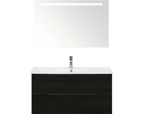 Umyvadlová sestava se zrcadlem a spodní skříňkou