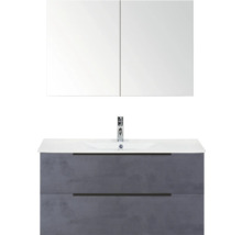 Koupelnový nábytkový set s umyvadlem, umyvadlovou skříňkou a zrcadlovou skříňkou