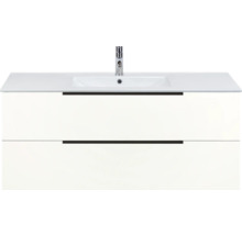 Skříňka pod umyvadlo se dvěma zásuvkami a umyvadlem na desku