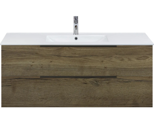 Skříňka pod umyvadlo s umyvadlem a dvěma zásuvkami