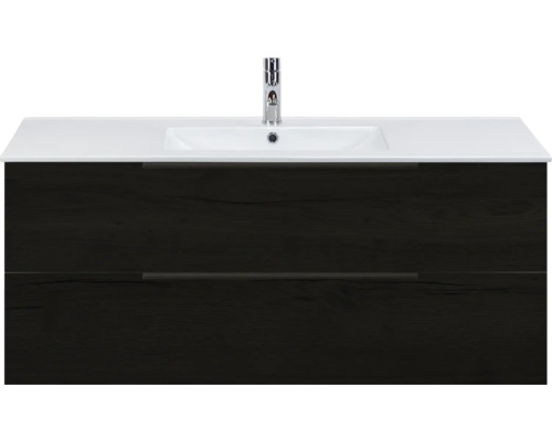 Skříňka pod umyvadlo s umyvadlem a dvěma zásuvkami