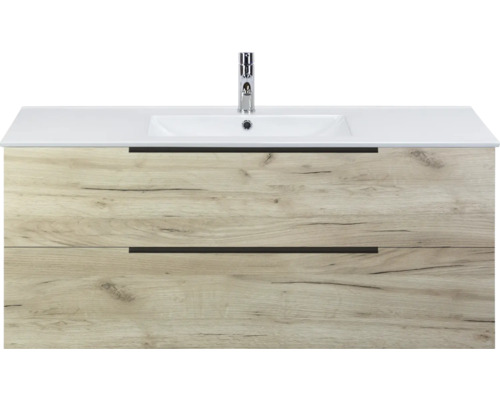 Skříňka pod umyvadlo s umyvadlem a baterií