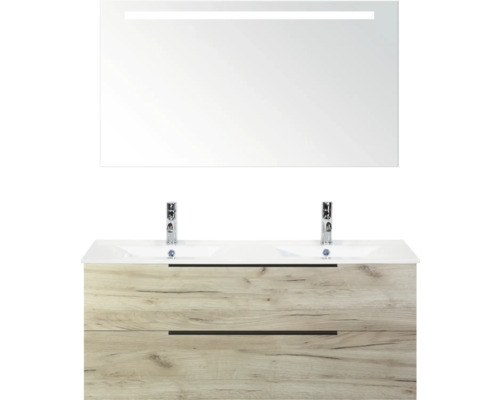 Koupelnový nábytkový set s umyvadlem, spodní skříňkou a zrcadlem