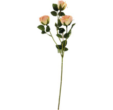 Umělá větev růže se třemi květy