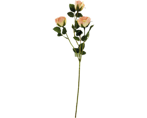 Umělá větev růže se třemi květy