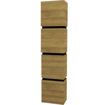 Koupelnová skříňka vysoká Devo Viva 2.0 levá ořechovec přírodní 40 x 170 x 26 cm VV2-S4D3SL40x26-P71