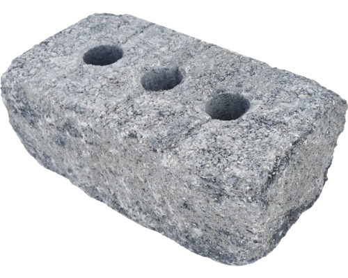 Tvarovka rohová ukončující s otvory Duo Stone DSO 400 40 x 20 x 15 cm šedočerná