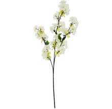 Umělá kvetoucí větev s květy a listy.