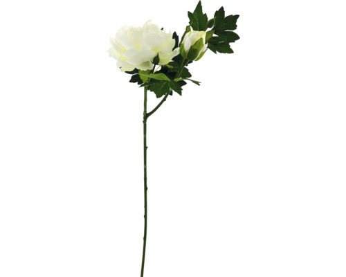 Dekorativní umělá květina s květem a poupětem