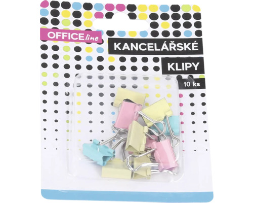 Balení deseti kancelářských sponek