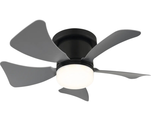 Stropní ventilátor s pěti lopatkami a integrovanou lampou
