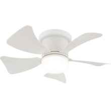 Bílé stropní svítidlo s ventilátorem