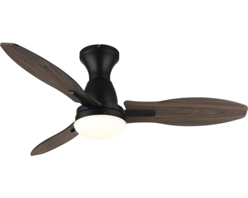 Stropní ventilátor se třemi lopatkami a integrovanou lampou