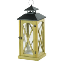 Dekorativní lucerna ze dřeva a skla