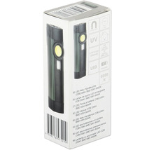 Balení LED akumulátorové ruční svítilny s COB LED 200 lumenů a SMD LED 50 lumenů