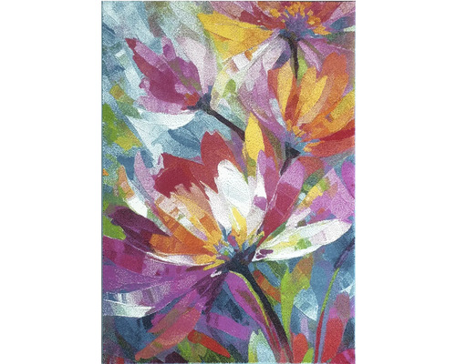 Koberec s květinovým vzorem