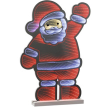 Silueta Santa Clause s osvětlením jako vánoční dekorace
