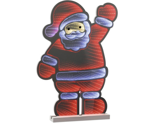 Silueta Santa Clause s osvětlením jako vánoční dekorace