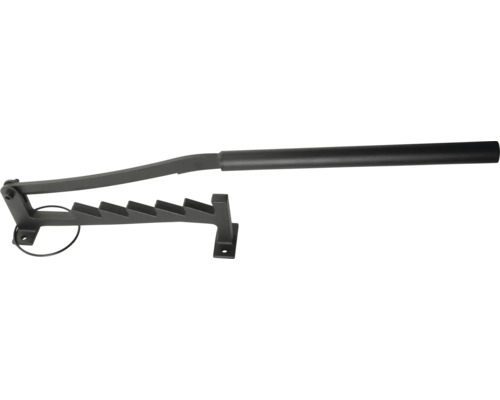 Držák na rýče a motyky z kovu s rukojetí