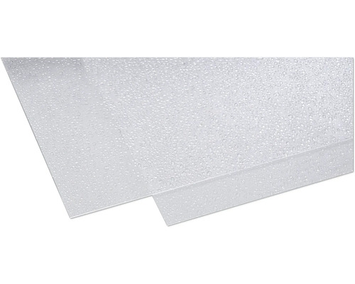 Plexisklo GUTTA polystyrol 2000 x 1000 x 2,5 mm kapky, čiré Průhledná plastová deska s kapkami vody
