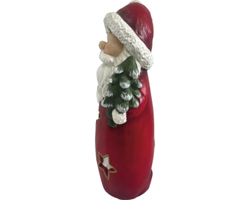 Figurka Santa Clause se stromem a hvězdami