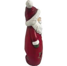 Dekorativní keramický Santa Claus s hvězdicovými výřezy
