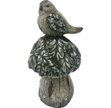 Zahradní dekorace pták na houbě