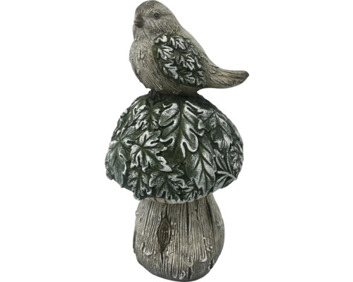Zahradní dekorace pták na houbě